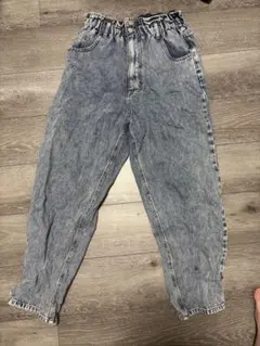 ライトブルーデニムパンツ ウエストゴム