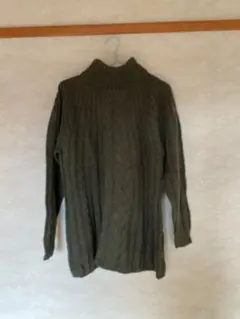 【5月末処分】BEAMS BOY タートルネックケーブルニットセーター