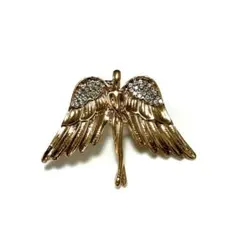 BR-053 ♡ 天使 エンジェル ゴールド ブローチ ♡ 翼 ツバサ