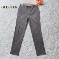 グロースター【M】グレー スリムフィット チノパン　カジュアル　シンプル
