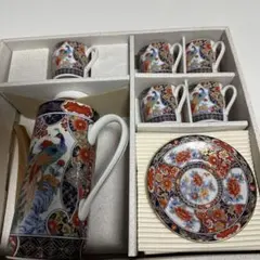 元禄古伊万里 酒器セット 徳利2本 お猪口5客 箸置き付 明宝窯 R8SB375