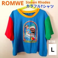 ROMWE カラフルクロップドTシャツ Lのサムネイル