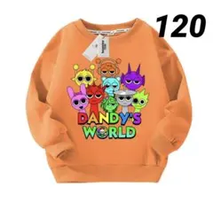 キッズトレーナー キャラクター スプランキー Sprunki オレンジ　120