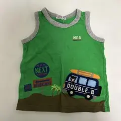 【美品】ミキハウスDOUBLE B 緑色 タンクトップ