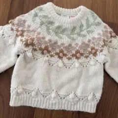 専用出品です！ZARA ボンボン付きニットセーター 3-4歳　104
