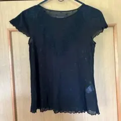 美品　HIROKO BIS 半袖カットソー ブラックのサムネイル