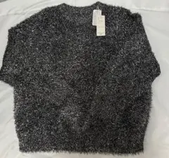 ブラックポリエステルセーター Mサイズ