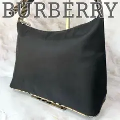 バーバリーブルーレーベル ハンドバッグ ノバチェック 自立型 レザー 肩掛け