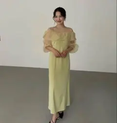 【美品】LE'RURE Off shoulder balloon dress