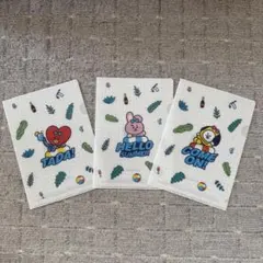 BT21 ミニクリアファイル3枚セット