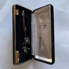 高島屋ネクタイピン、カフスセット、銀製、オパール