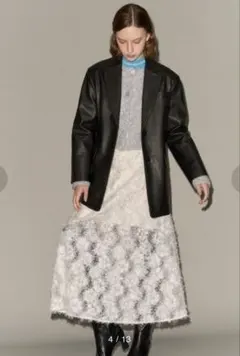 [L.B CANDY STOCK]ビジューフェザースカート