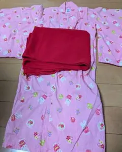 mikihouse　ミキハウス 浴衣 120cm ピンク /赤帯鈴つき
