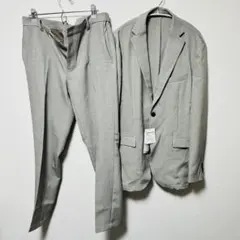THE SHOP TKテーラードジャケットとスラックスセットアップ(L)グレー系