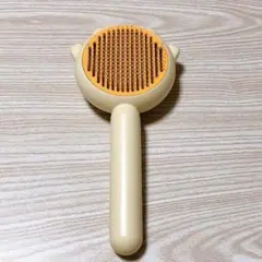 ペット用ブラシ　猫・犬兼用(イエロー)