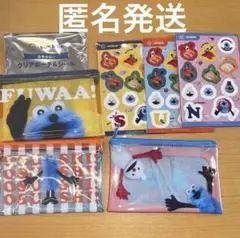 コンプセット パペットスンスン スシロー コラボ クリアポーチ シール 全三種