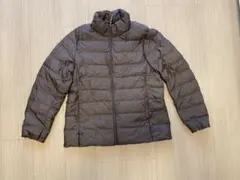 Uniqloダウンジャケット 灰色フルジッパー