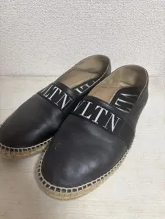 美品 ヴァレンティノ エスパドリーユ 25㎝ホワイト スリッポン 40 