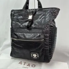 【美品】ATAO アタオ 2way リュック トートバッグ BOTH ボウス 黒のサムネイル