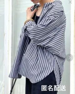 ノーカラーシャツ ビッグ