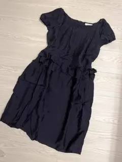 アナトリエ 日本製 ウエストフリルオケージョンドレス