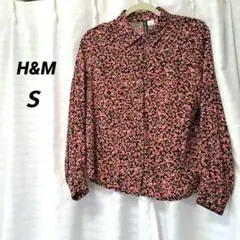 H&M 花柄 長袖シャツ EUR S
