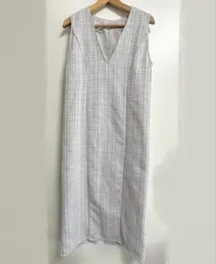 GRL グレイル　ラメ入りツイードジャンパースカート　グレー