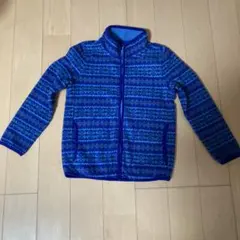 フリースジャケット 青