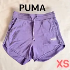 PUMA レディース スウェット ショートパンツ XS ラベンダー ロゴ入りのサムネイル
