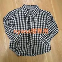 ギンガムチェックシャツ　100センチ　コムサイズム
