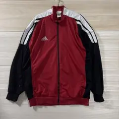 アディダス adidas トラックジャケット白ライン 90s 古着　ビック