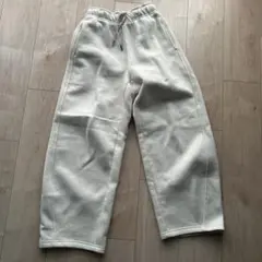 ヘビーウェイトスウェットバレルレッグパンツ丈短め63.5cm