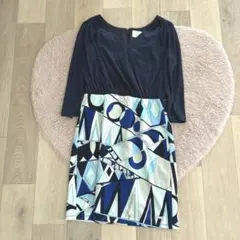 ♡Rady♡幾何学模様ワンピース♡ギャル♡キャバ♡夜職ドレス♡華やか♡エレガント