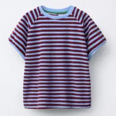 ZARA タオル地ストライプTシャツのサムネイル