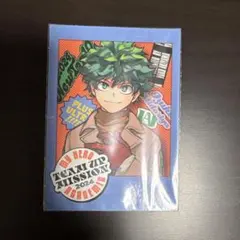 僕ヒーローアカデミア　緑谷出久　デク　チェキ風　ステッカー　最強ジャンプ付録