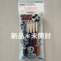 ZEBRA SARASA VINTAGE ミッキーマウス 5色セット