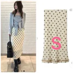 完売色♥️新作新品✨LILY BROWN プリントシフォンバイアスミディスカート