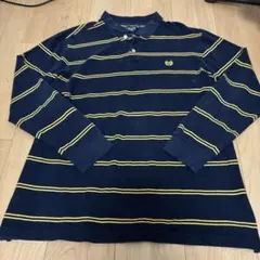 CHAPS ストライプ ポロシャツ Mのサムネイル