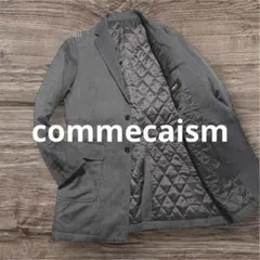 【美品】コムサイズム commecaism テーラードジャケット 裏キルティング