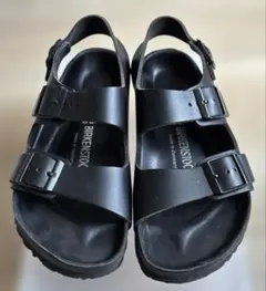 BIRKENSTOCK ブラックサンダル サイズ40 ヌビアン - メルカリ