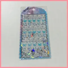 ボンボンドロップ　ぷくぷくシール　ハート　蝶々