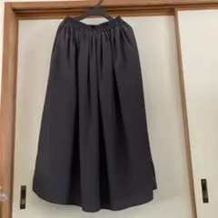 Samansa Mos2 blue フレアスカート グレー フリーサイズ