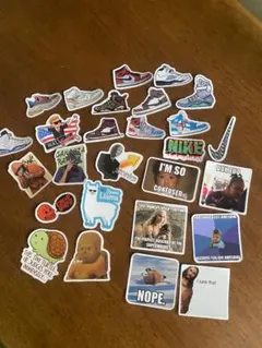 ユーモア ステッカー セット　フレークシール　スケートボードステッカー