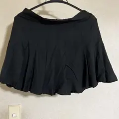 黒 プリーツミニスカート
