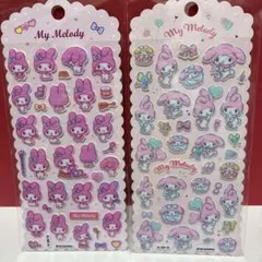 サンリオ マイメロ フェルト風シール ステッカー 2枚　ライセンス品
