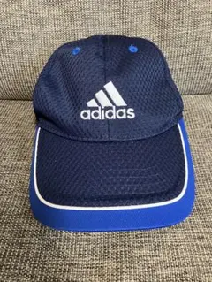 adidas ネイビー 帽子キャップ54cm〜57cm フリーサイズ