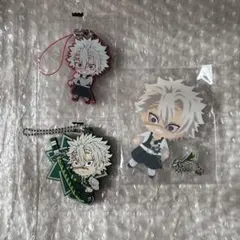 鬼滅の刃　まとめ売り　不死川実弥　ラバーマスコット　見つめてアクリルチャーム　鍔