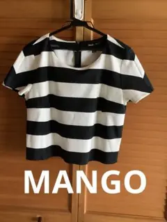MANGO Suit ボーダー柄 半袖トップスのサムネイル