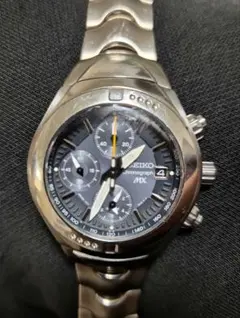 SEIKO クロノグラフ ブラックダイヤル