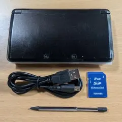 ニンテンドー 3DS 黒 コスモブラック 本体 付属品 Nintendo 293